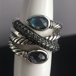 David Yurman Ultramarine Crossover Ring 6